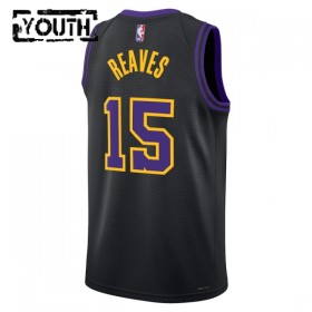 Dres Los Angeles Lakers Austin Reaves Nike 2025-26 City Edition Crno Swingman - Dječji